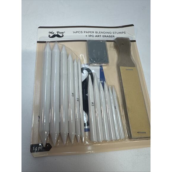 Mr. Pen 14-Piece Blending Stumps & Art Eraser Set for Drawing & Shading - Picture 1 of 2